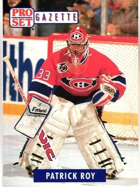 Patrick Roy 1991 Pro Set Promo Montreal Canadiens Hockey Card
